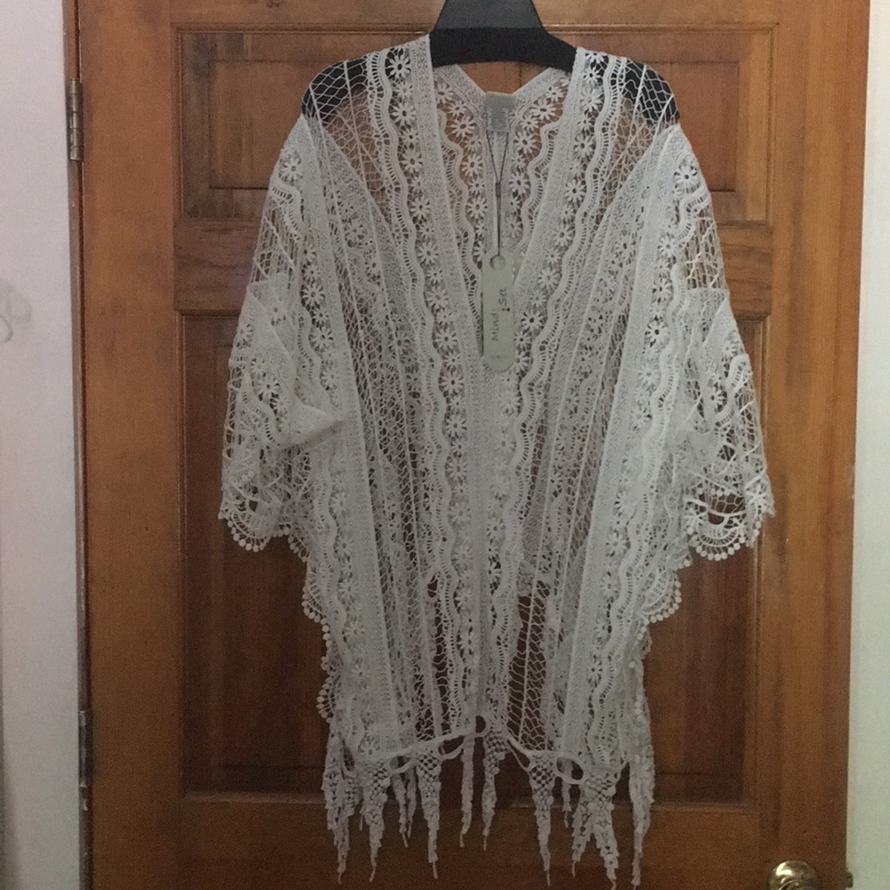 Lace poncho top